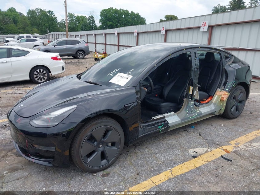2021 Tesla Model 3 VIN 5YJ3E1EA7MF092253 IAAI salvage auction — LEFT SIDE, Salvage (Georgia), sold $4,250 on 2026-07-23 (photo 6)