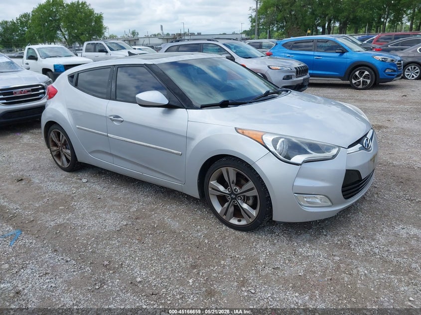 2016 Hyundai Veloster VIN KMHTC6AD1GU258325 IAAI salvage auction — HAIL, Clear (Missouri), sold $1,350 on 2026-07-06 (photo 1)