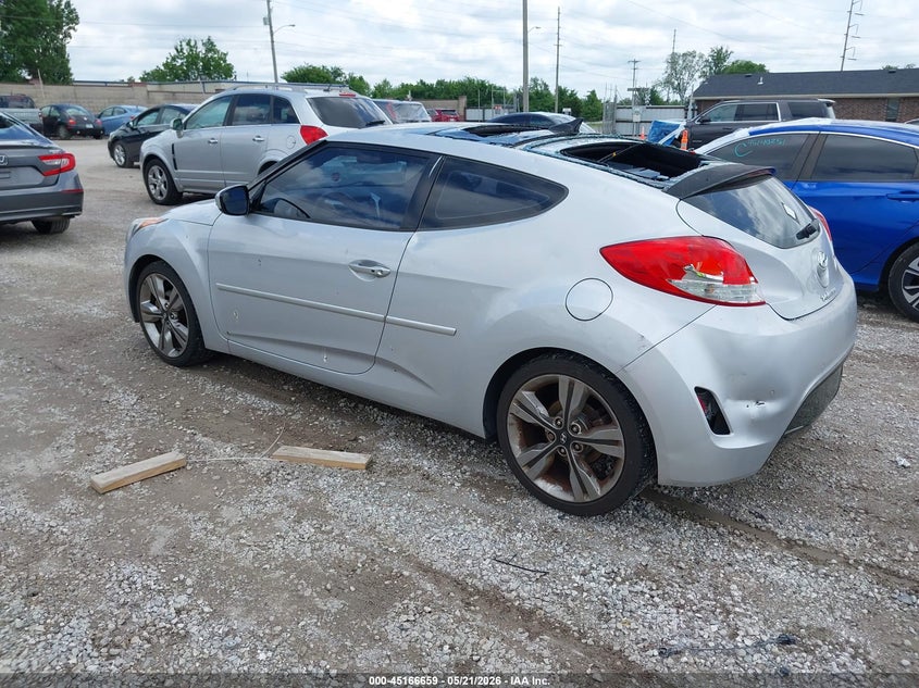 2016 Hyundai Veloster VIN KMHTC6AD1GU258325 IAAI salvage auction — HAIL, Clear (Missouri), sold $1,350 on 2026-07-06 (photo 3)