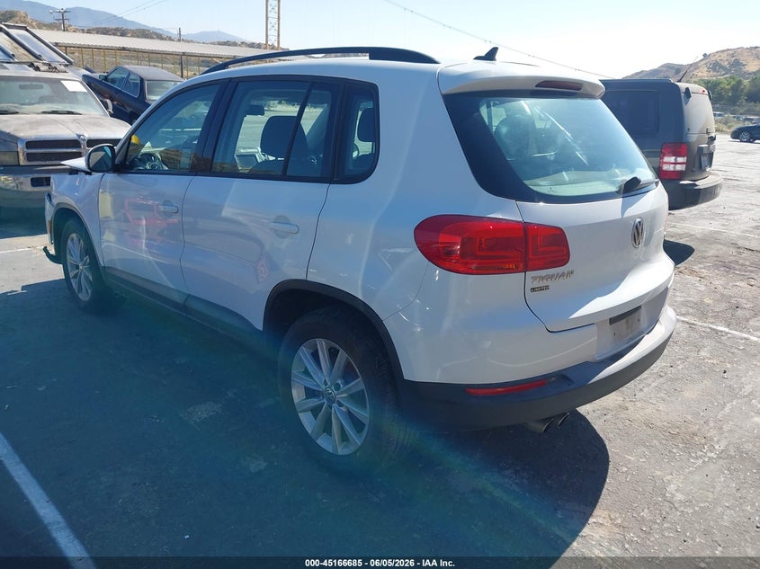 2018 Volkswagen Tiguan VIN WVGAV7AX4JK005911 IAAI salvage auction — FRONT END, Salvage (California), sold $225 on 2026-07-22 (photo 3)
