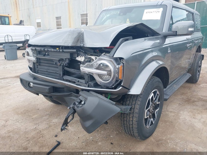 2022 Ford Bronco VIN 1FMEE5DP4NLB67362 IAAI salvage auction — FRONT END, Salvage (Indiana), sold $9,600 on 2026-07-25 (photo 6)