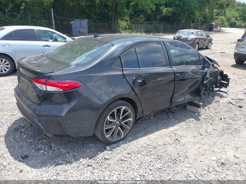 2020 Toyota Corolla VIN 5YFS4RCE7LP045164 IAAI salvage auction — RIGHT FRONT, Salvage (Georgia), sold $3,300 on 2026-07-17 (photo 4)