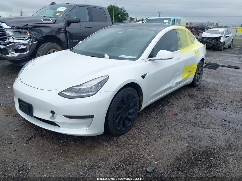 2020 Tesla Model 3 VIN 5YJ3E1EB8LF795044 IAAI salvage auction — UNKNOWN, Wait Title, sold $7,400 on 2026-08-31 (photo 2)