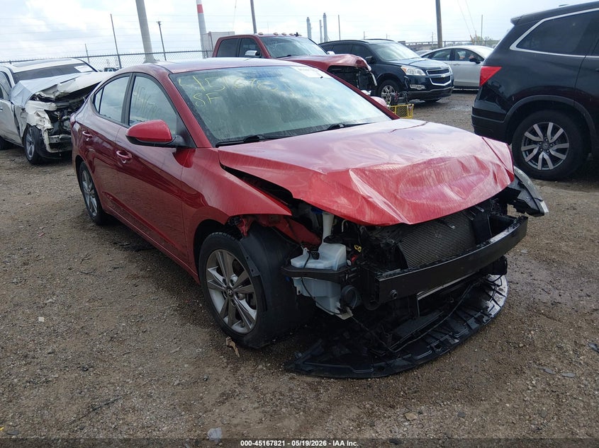 2017 Hyundai Elantra VIN KMHD84LF4HU245739 IAAI salvage auction — FRONT END, Clear (Indiana), sold $1,200 on 2026-07-22 (photo 1)