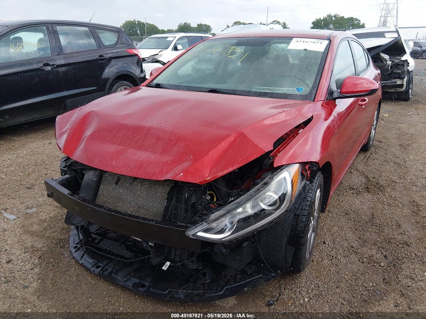 2017 Hyundai Elantra VIN KMHD84LF4HU245739 IAAI salvage auction — FRONT END, Clear (Indiana), sold $1,200 on 2026-07-22 (photo 2)