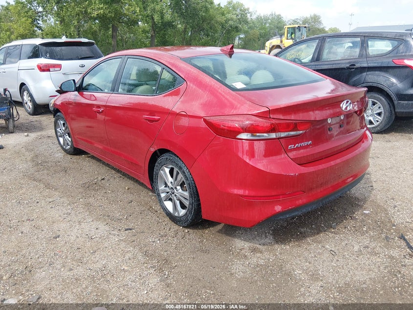 2017 Hyundai Elantra VIN KMHD84LF4HU245739 IAAI salvage auction — FRONT END, Clear (Indiana), sold $1,200 on 2026-07-22 (photo 3)
