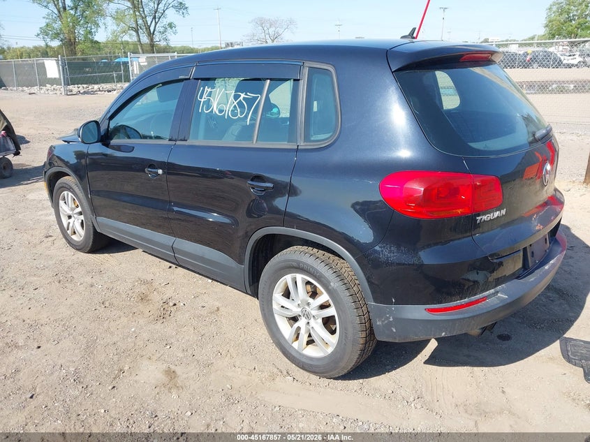 2013 Volkswagen Tiguan VIN WVGBV7AX5DW538223 IAAI salvage auction — FRONT END, Salvage (Indiana), sold $300 on 2026-07-28 (photo 3)