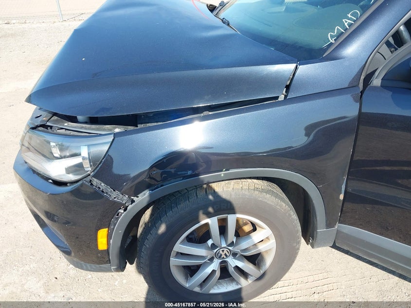 2013 Volkswagen Tiguan VIN WVGBV7AX5DW538223 IAAI salvage auction — FRONT END, Salvage (Indiana), sold $300 on 2026-07-28 (photo 6)