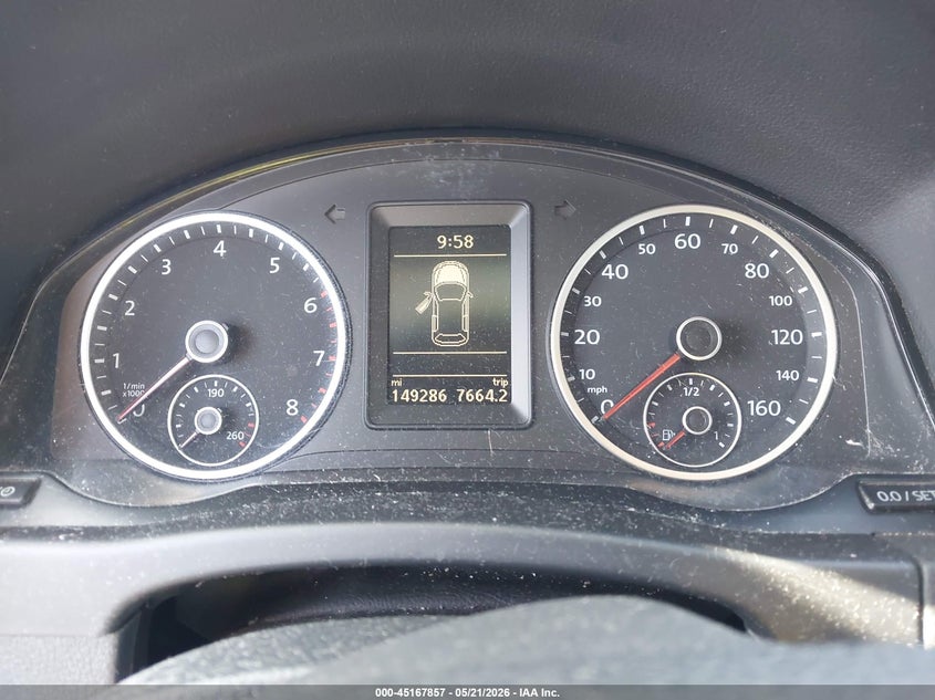 2013 Volkswagen Tiguan VIN WVGBV7AX5DW538223 IAAI salvage auction — FRONT END, Salvage (Indiana), sold $300 on 2026-07-28 (photo 7)
