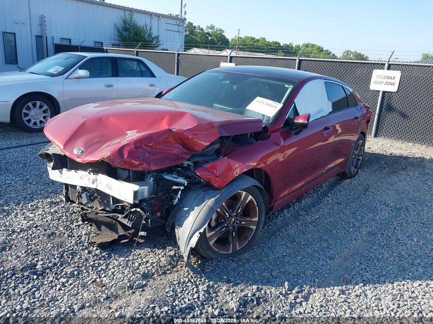 2021 Kia K5 VIN 5XXG34J24MG033357 IAAI salvage auction — FRONT END, Clear (Georgia), sold $650 on 2026-07-13 (photo 2)
