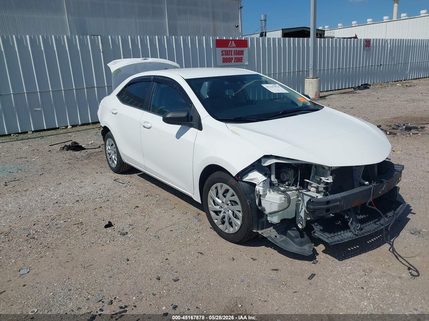 2019 Toyota Corolla VIN 5YFBURHE6KP912805 IAAI salvage auction — FRONT & REAR, Salvage (Texas), sold $2,450 on 2026-07-08 (photo 1)
