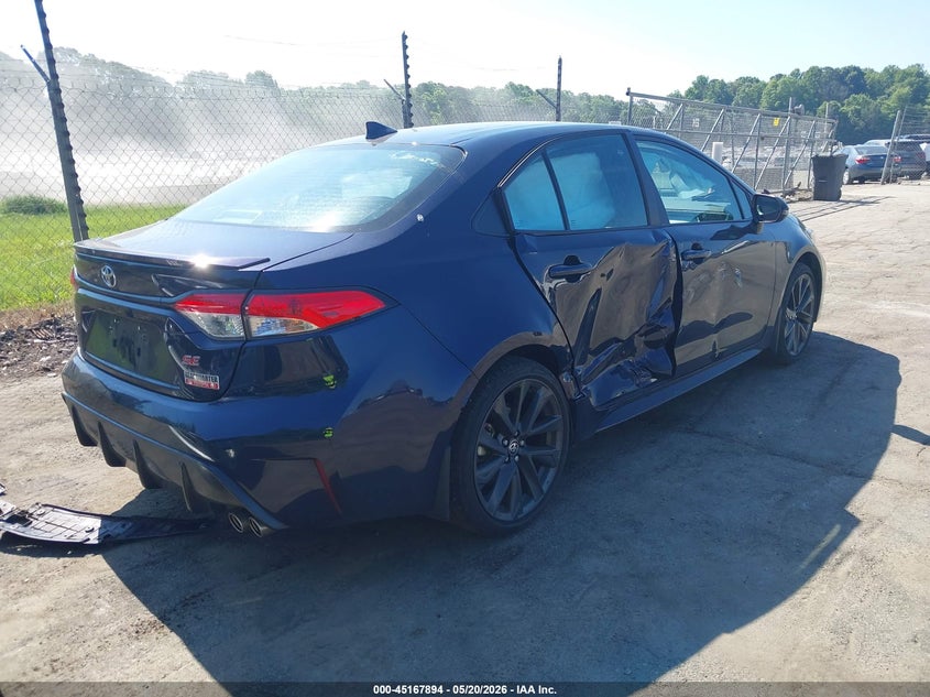 2025 Toyota Corolla VIN 5YFS4MCE7SP220871 IAAI salvage auction — RIGHT SIDE, Salvage (North Carolina), sold $7,150 on 2026-07-09 (photo 4)