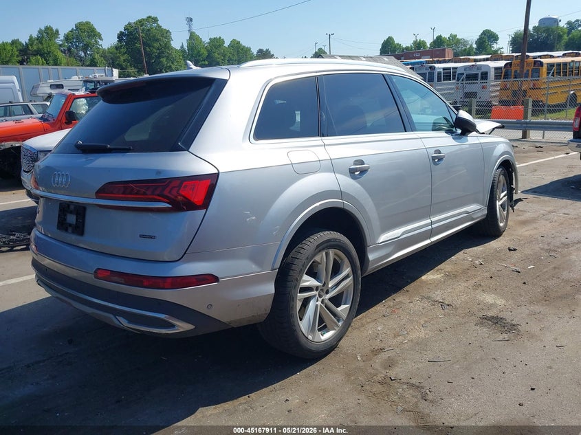 2022 Audi Q7 VIN WA1LXBF75ND012793 IAAI salvage auction — FRONT END, Salvage (North Carolina), sold $9,975 on 2026-07-16 (photo 4)