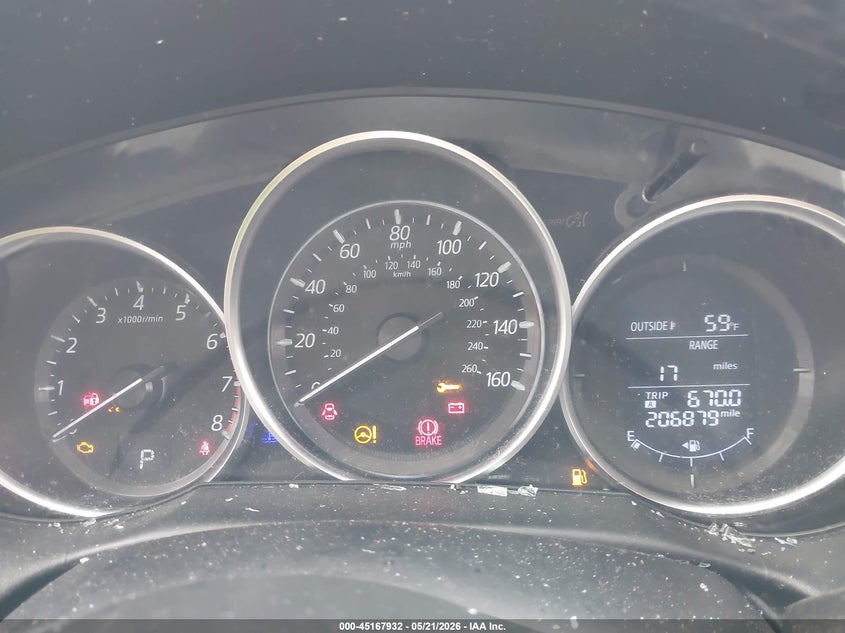 2016 Mazda Cx-5 VIN JM3KE4CY7G0918221 IAAI salvage auction — ROLLOVER, Clear (Indiana), sold $600 on 2026-07-22 (photo 7)