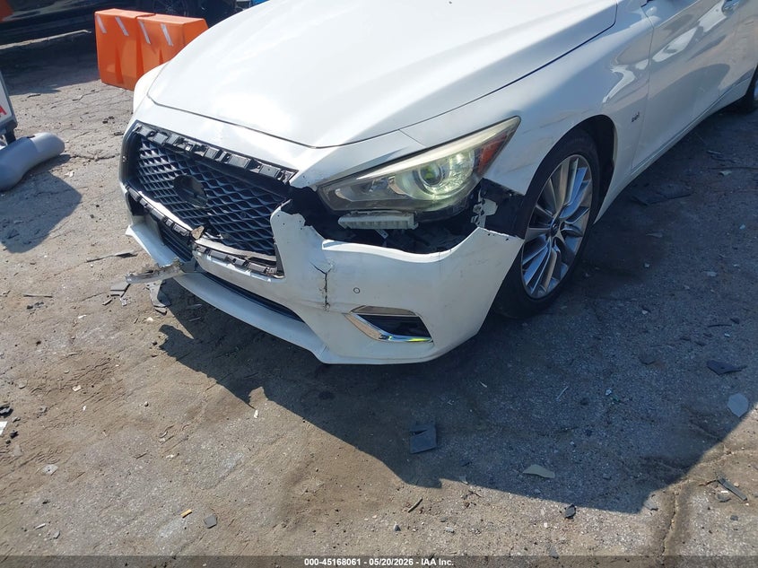 2018 Infiniti Q50 VIN JN1EV7AR7JM439562 IAAI salvage auction — FRONT END, Salvage (Georgia), sold $1,850 on 2026-07-29 (photo 6)