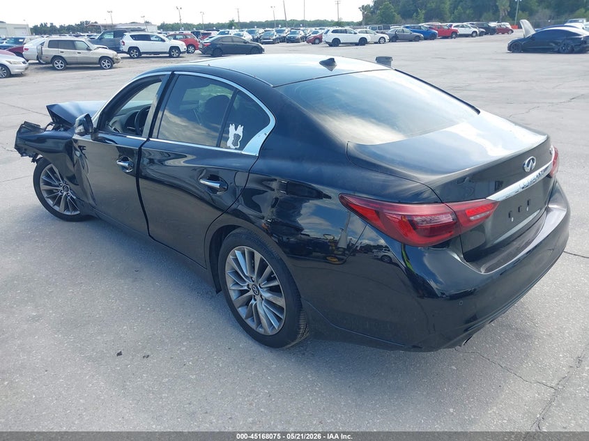 2024 Infiniti Q50 VIN JN1EV7BP1RM601162 IAAI salvage auction — FRONT END, Rebuildable (Florida), sold $7,175 on 2026-07-15 (photo 3)