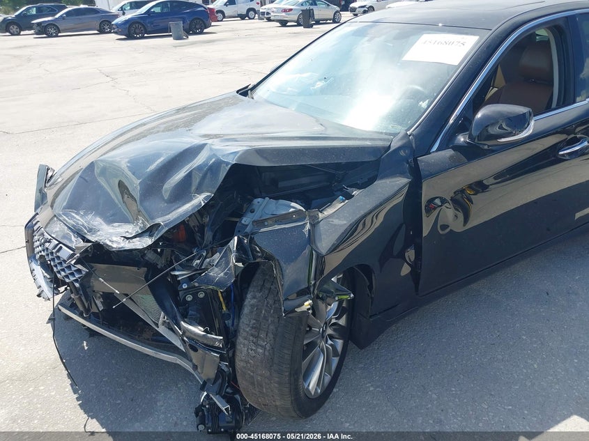 2024 Infiniti Q50 VIN JN1EV7BP1RM601162 IAAI salvage auction — FRONT END, Rebuildable (Florida), sold $7,175 on 2026-07-15 (photo 6)