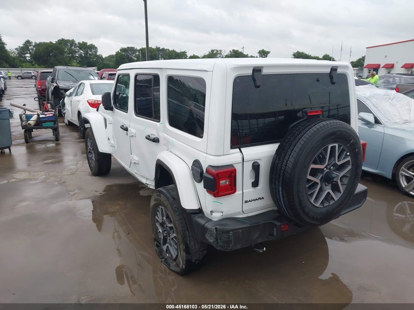 2025 Jeep Wrangler / VIN 1C4PJXEN9SW569549 IAAI salvage auction — SIDE, Enterprise Vehicles Clear Only (Texas), sold $20,350 on 2026-07-21 (photo 3)