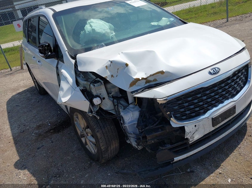 2021 Kia SEDONA VIN KNDMB5C10M6668249 IAAI salvage auction — FRONT END, Salvage (Texas), sold $1,950 on 2026-07-28 (photo 6)