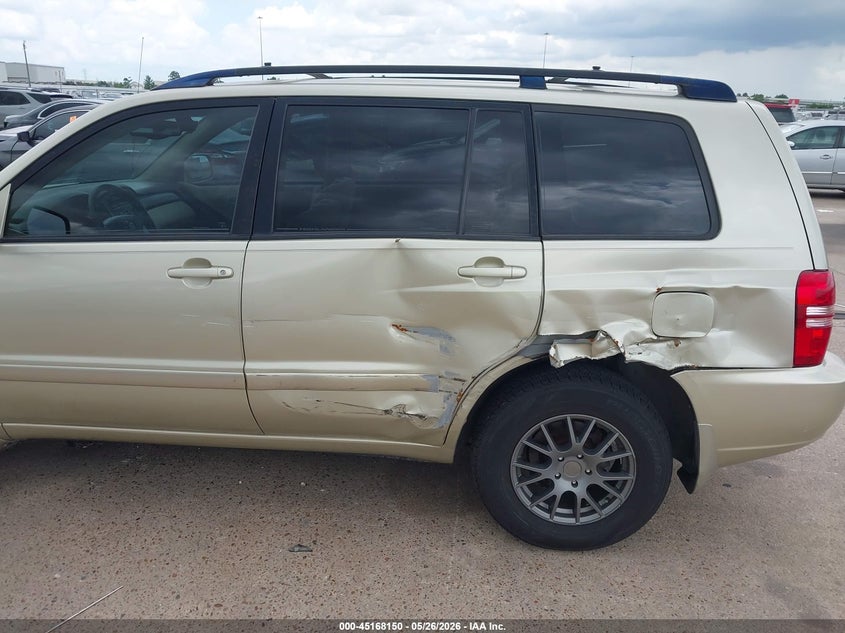 2002 Toyota Highlander VIN JTEGD21A820021313 IAAI salvage auction — SIDE, Original (Texas), sold $1,750 on 2026-07-29 (photo 6)