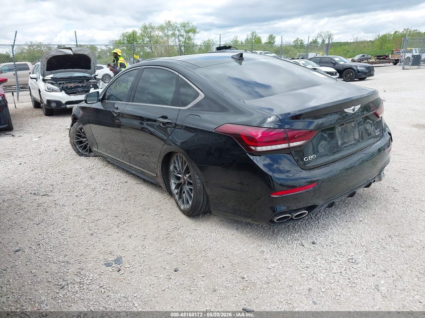 2018 Genesis G80 VIN KMHGN4JBXJU226236 IAAI salvage auction — FRONT END, Junk Bill Of Sale Mv2459 (Wisconsin), sold $2,300 on 2026-07-28 (photo 3)