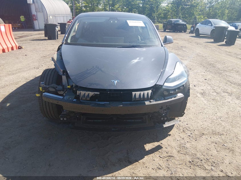2023 Tesla Model 3 VIN 5YJ3E1EA1PF692478 IAAI salvage auction — FRONT END, Salvage (New Jersey), sold $7,800 on 2026-07-30 (photo 6)