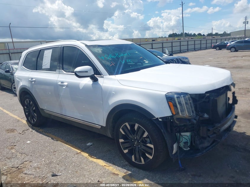 2023 Kia Telluride VIN 5XYP5DGC7PG377680 IAAI salvage auction — FRONT END, Original (Texas), sold $10,300 on 2026-07-29 (photo 1)
