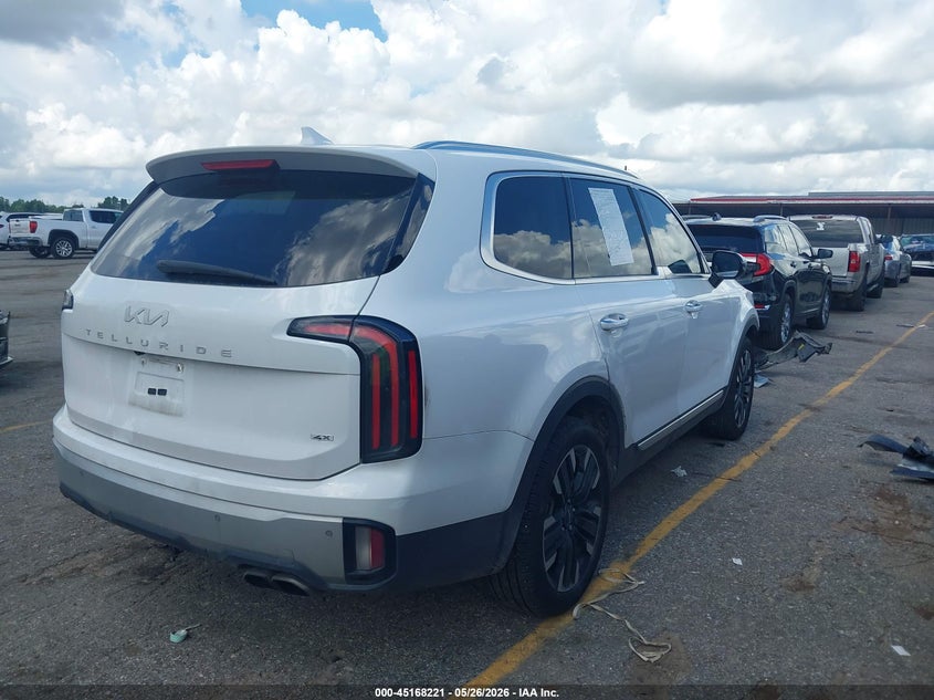 2023 Kia Telluride VIN 5XYP5DGC7PG377680 IAAI salvage auction — FRONT END, Original (Texas), sold $10,300 on 2026-07-29 (photo 4)