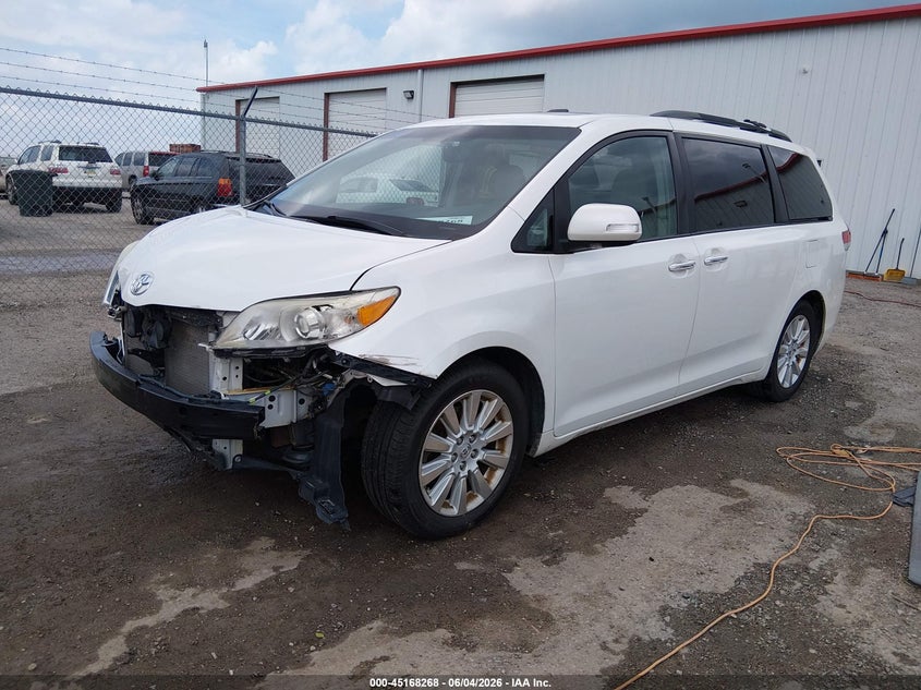 2013 Toyota Sienna VIN 5TDYK3DC2DS338022 IAAI salvage auction — FRONT END, Salvage Title, sold $2,400 on 2026-07-17 (photo 2)
