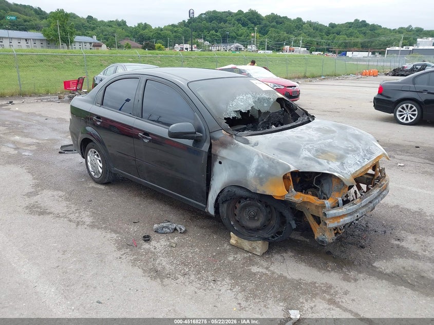 2008 Chevrolet Aveo VIN KL1TD56658B240016 IAAI salvage auction — ENGINE BURN, Junk (Missouri), sold $150 on 2026-07-07 (photo 1)