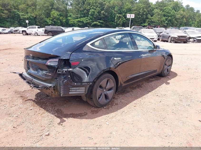 2018 Tesla Model 3 VIN 5YJ3E1EB6JF070569 IAAI salvage auction — FRONT & REAR, Salvage (Alabama), sold $5,200 on 2026-07-30 (photo 4)