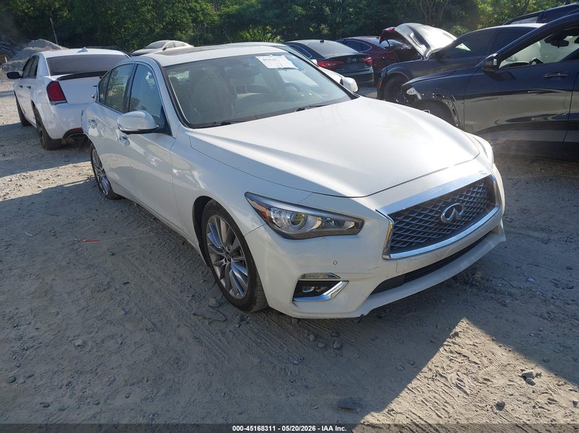 2023 Infiniti Q50 VIN JN1EV7BP9PM511352 IAAI salvage auction — REAR END, Salvage (Georgia), sold $5,850 on 2026-07-21 (photo 1)
