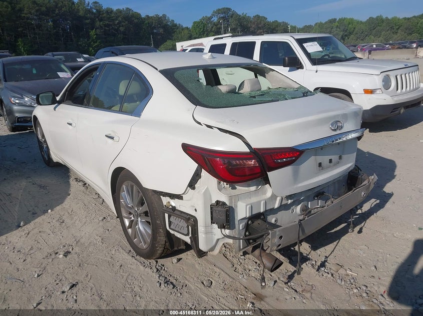 2023 Infiniti Q50 VIN JN1EV7BP9PM511352 IAAI salvage auction — REAR END, Salvage (Georgia), sold $5,850 on 2026-07-21 (photo 3)