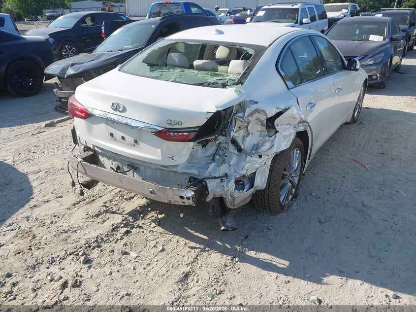 2023 Infiniti Q50 VIN JN1EV7BP9PM511352 IAAI salvage auction — REAR END, Salvage (Georgia), sold $5,850 on 2026-07-21 (photo 4)