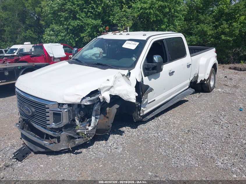 2021 Ford F350 VIN 1FT8W3DT2MED17469 IAAI salvage auction — FRONT END, Certificate Of Destruction (Florida), sold $7,500 on 2026-07-30 (photo 2)