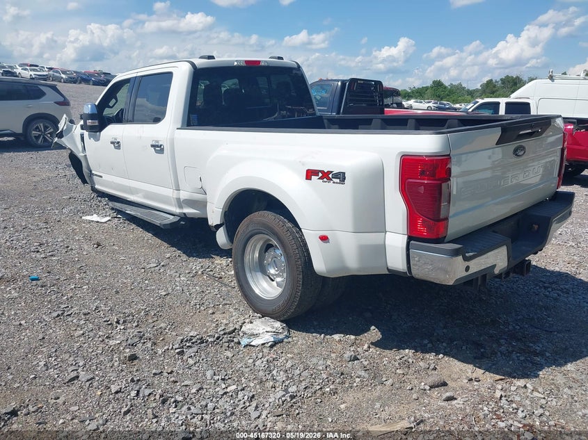 2021 Ford F350 VIN 1FT8W3DT2MED17469 IAAI salvage auction — FRONT END, Certificate Of Destruction (Florida), sold $7,500 on 2026-07-30 (photo 3)