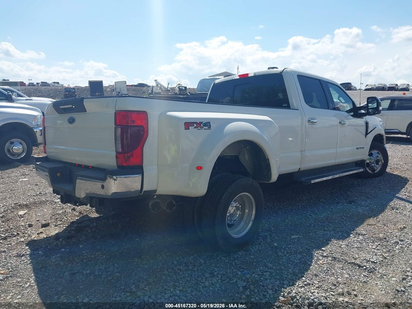 2021 Ford F350 VIN 1FT8W3DT2MED17469 IAAI salvage auction — FRONT END, Certificate Of Destruction (Florida), sold $7,500 on 2026-07-30 (photo 4)