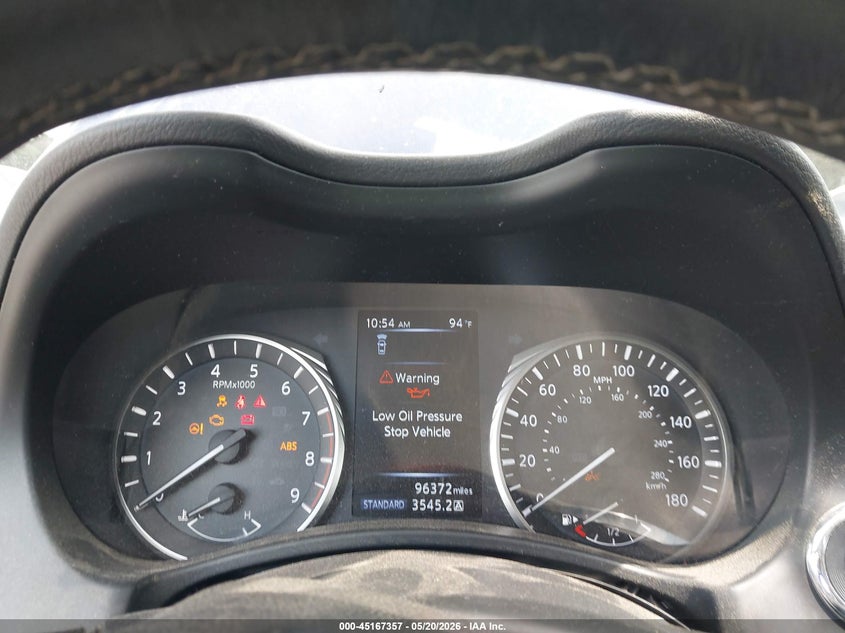 2019 Infiniti Q50 VIN JN1EV7AP9KM541154 IAAI salvage auction — FRONT END, Salvage (Georgia), sold $2,550 on 2026-07-29 (photo 7)
