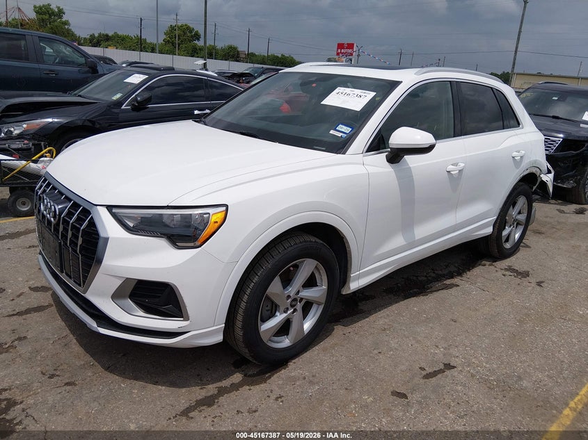 2021 Audi Q3 VIN WA1AUCF37M1066633 IAAI salvage auction — REAR END, Original (Texas), sold $4,750 on 2026-07-09 (photo 2)