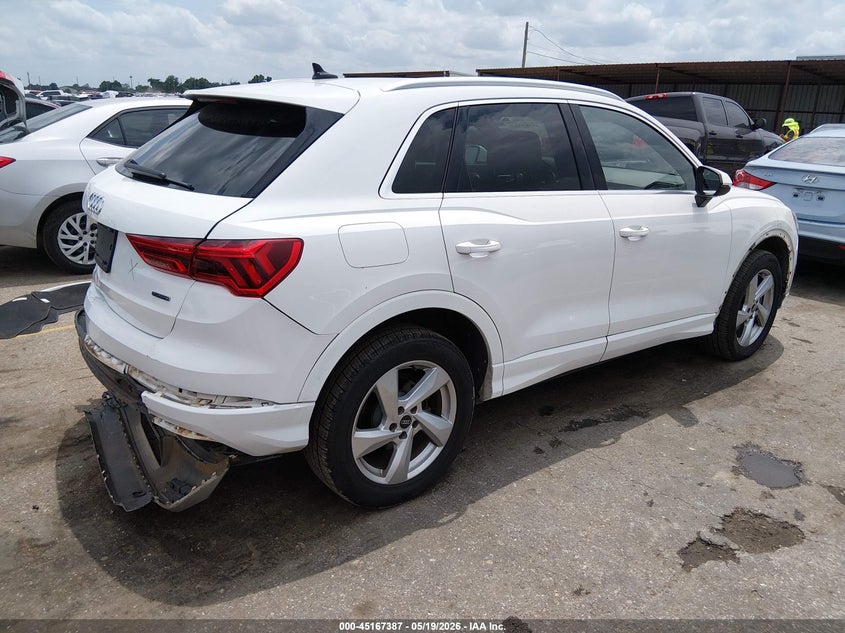 2021 Audi Q3 VIN WA1AUCF37M1066633 IAAI salvage auction — REAR END, Original (Texas), sold $4,750 on 2026-07-09 (photo 4)