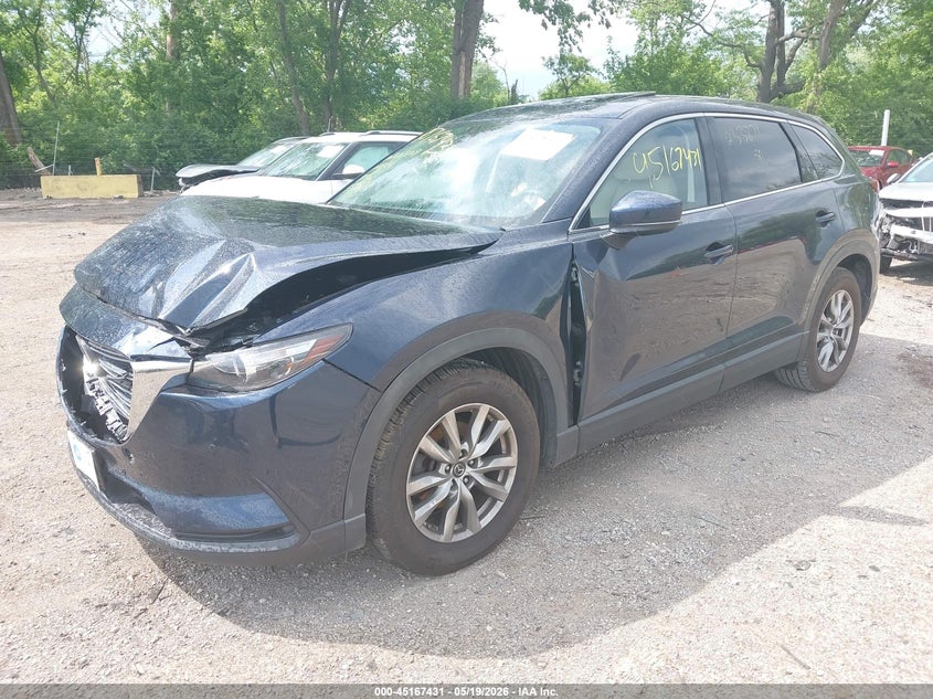 2018 Mazda Cx-9 VIN JM3TCBCY9J0233871 IAAI salvage auction — FRONT END, Clear (Indiana), sold $25 on 2026-07-22 (photo 2)