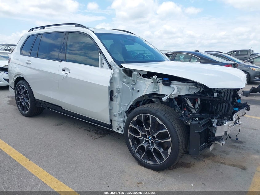 2026 BMW X7 VIN 5UX23EM02T9356794 IAAI salvage auction — FRONT END, Original (Texas), sold $48,000 on 2026-07-27 (photo 1)
