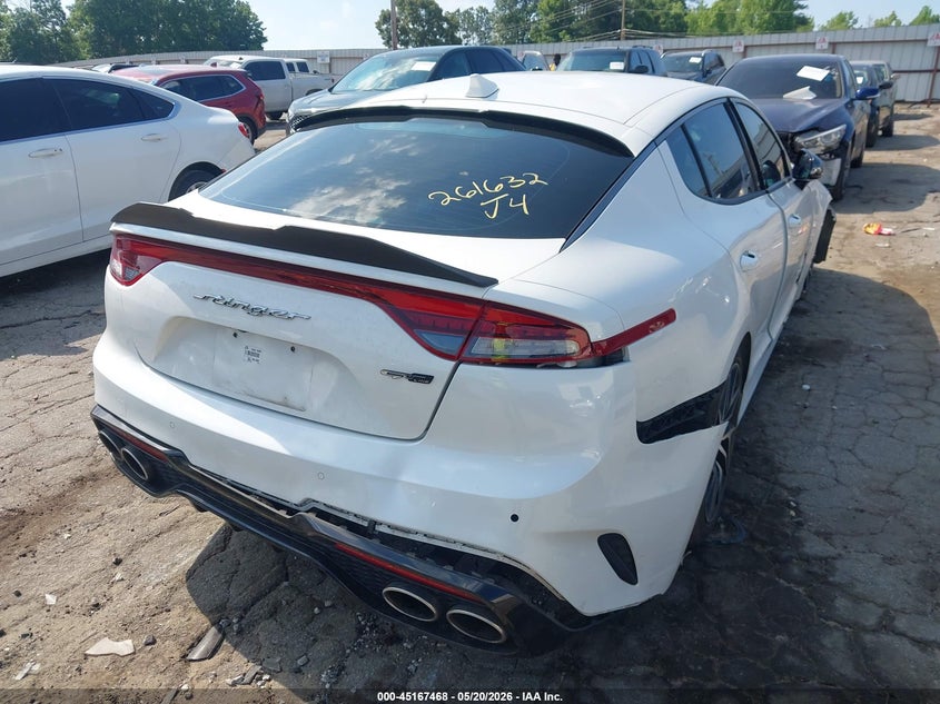 2022 Kia Stinger VIN KNAE35LD1N6116270 IAAI salvage auction — FRONT & REAR, Salvage (Georgia), sold $3,675 on 2026-07-08 (photo 4)