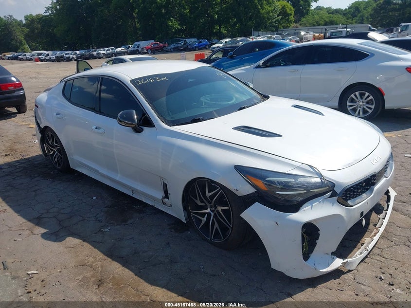 2022 Kia Stinger VIN KNAE35LD1N6116270 IAAI salvage auction — FRONT & REAR, Salvage (Georgia), sold $3,675 on 2026-07-08 (photo 6)