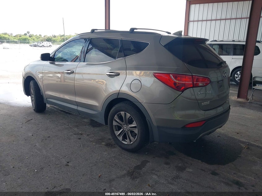 2014 Hyundai Santa fe VIN 5XYZU3LB3EG211351 IAAI salvage auction — REAR END, Salvage Title, sold $525 on 2026-07-08 (photo 3)