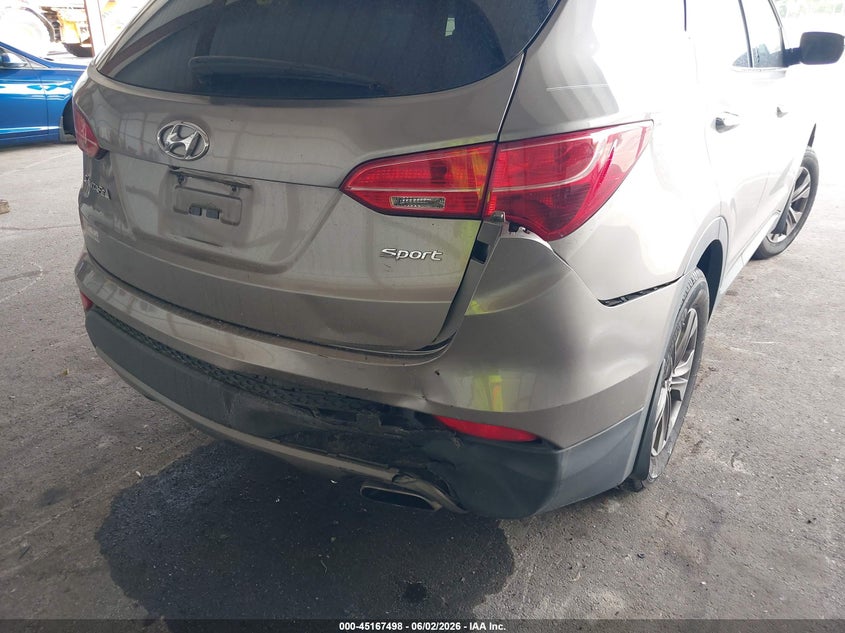 2014 Hyundai Santa fe VIN 5XYZU3LB3EG211351 IAAI salvage auction — REAR END, Salvage Title, sold $525 on 2026-07-08 (photo 6)