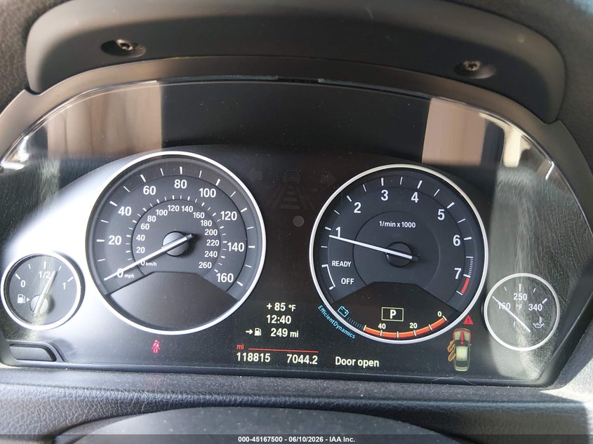 2014 BMW 3er VIN WBA3B5C50EP652057 IAAI salvage auction — SIDE, Clear (Indiana), sold $2,500 on 2026-07-22 (photo 7)