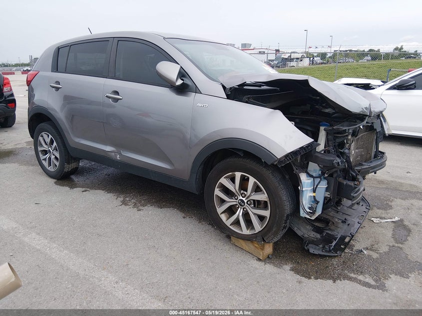 2014 Kia Sportage VIN KNDPBCAC9E7560424 IAAI salvage auction — FRONT END, Salvage (Missouri), sold $775 on 2026-07-09 (photo 1)