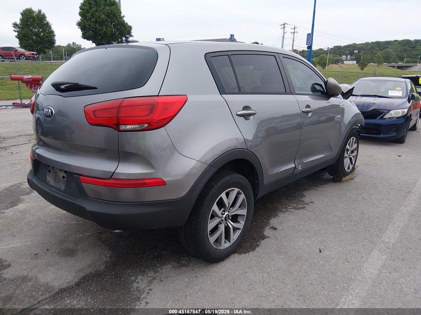 2014 Kia Sportage VIN KNDPBCAC9E7560424 IAAI salvage auction — FRONT END, Salvage (Missouri), sold $775 on 2026-07-09 (photo 4)