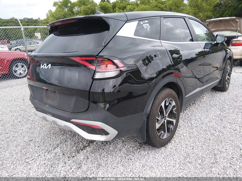 2024 Kia Sportage VIN 5XYK33DF1RG215183 IAAI salvage auction — FRONT & REAR, Salvage Title, sold $4,550 on 2026-07-16 (photo 4)